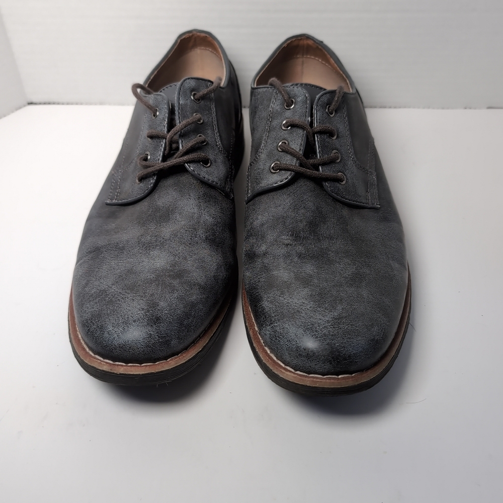 St John Bay Memory Foam Dry + Cool Oliver Gray Men's Shoes Leather size 9 M